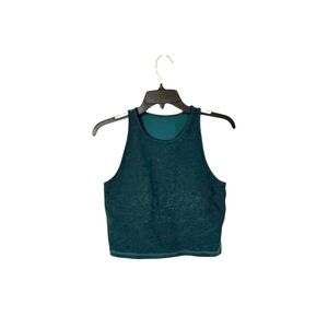 Vuori Teal Crop Top